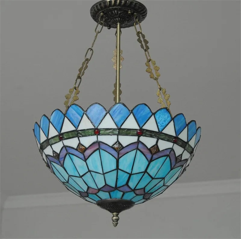 Modern glass pendant chandelier for an elegant interior - vue 6 sur 8