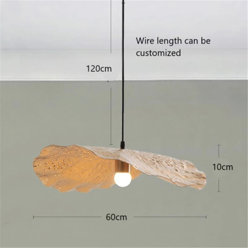 Nordic metal lotus pendant light for interior decoration - vue 8 sur 9