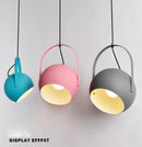 Modern LED pendant light colourful wire chandelier for dining room and restaurant, E27 home decor ceiling lamp