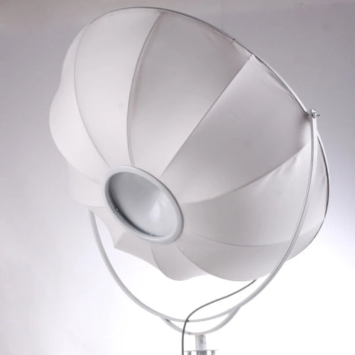 Modern gzmj satellite metal floor lamp with fabric lampshade - vue 7 sur 9