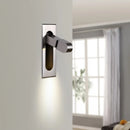 Wall reading light with integrated spotlight