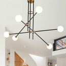 Magic beans minimalist glass and molecular pendant light