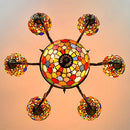 Modern Tiffany glass pendant light for indoor lighting