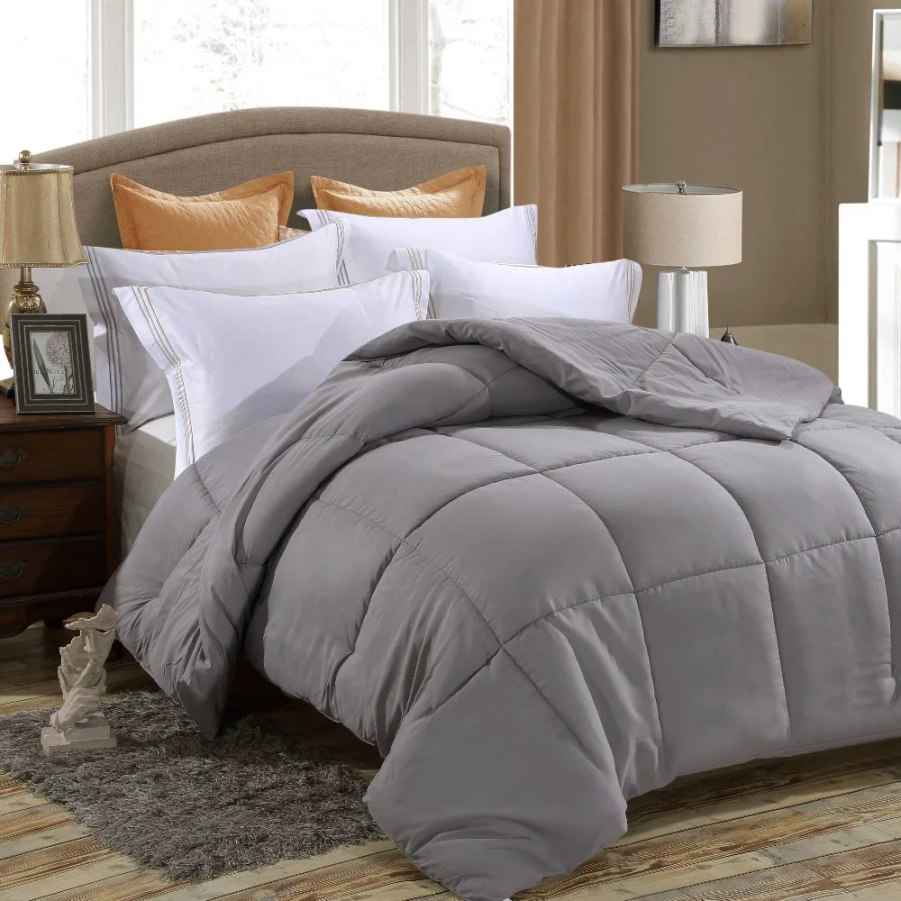 Down Alternative Comforter, Duvet Insert, Medium Weight for All Season, Fluffy, Warm, Soft & Hypoallergenic - vue 1 sur 4