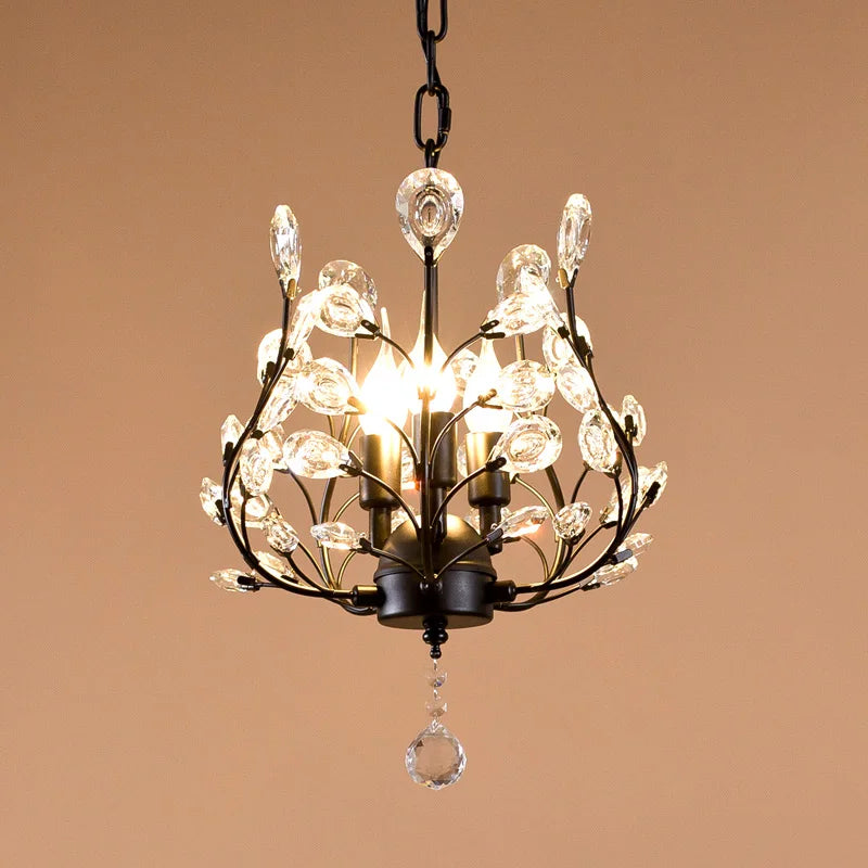 Retro crystal chandelier for creative and original shops - vue 5 sur 13