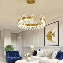 Modern gold crystal chandelier elegant LED design