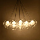 Gzmj modern glass ball pendant light with multiple heads