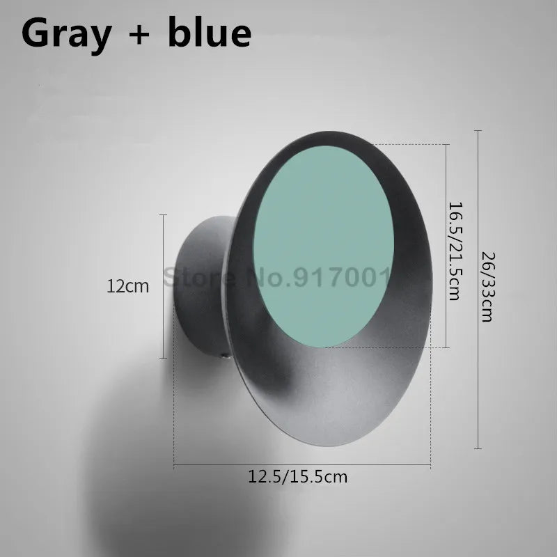 Modern rotatable LED wall light for interiors