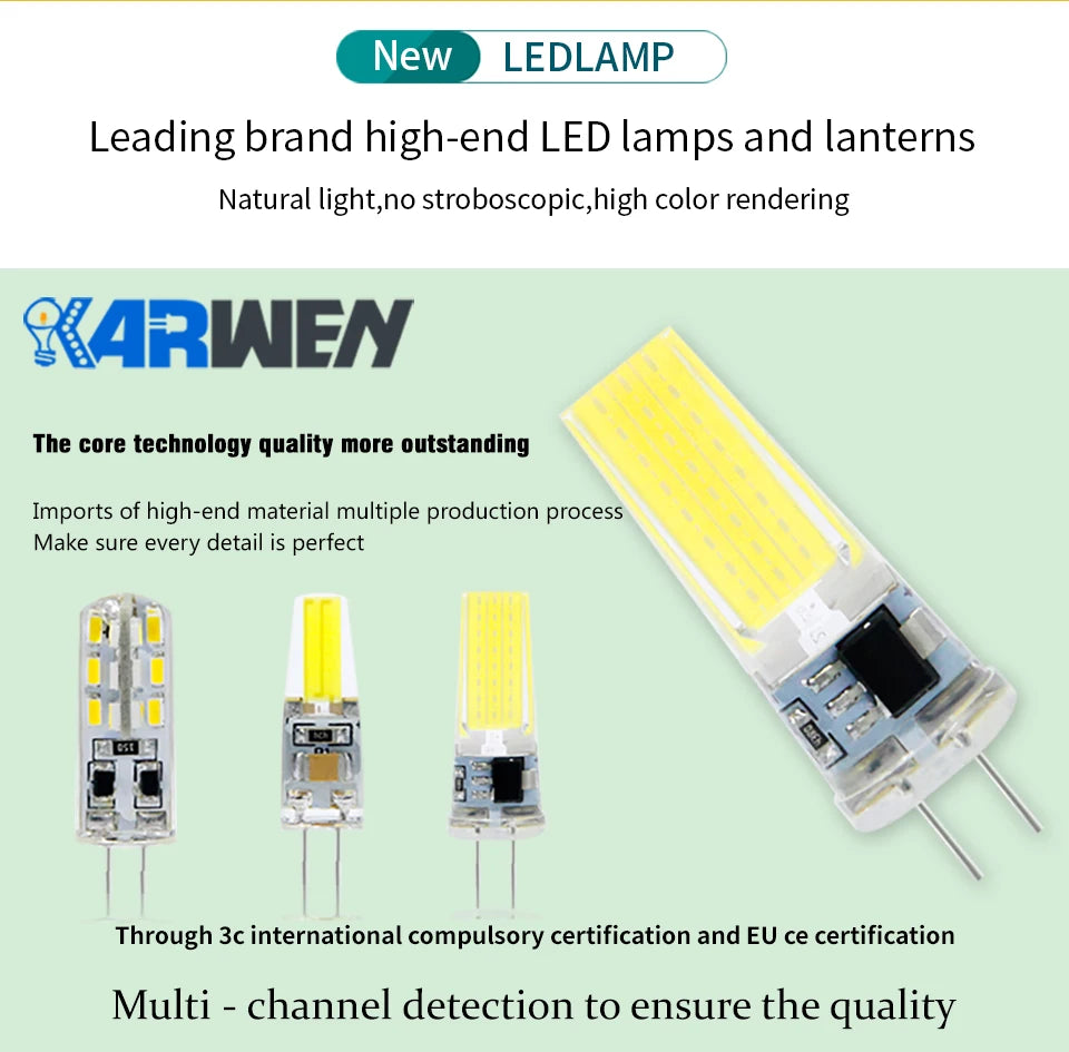 10-piece high quality G4 LED bulbs set for halogen replacement - vue 4 sur 8