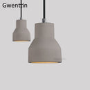 Vintage cement pendant light with Nordic industrial style for interiors