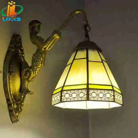 European retro mediterranean tiffany wall light decorative lighting