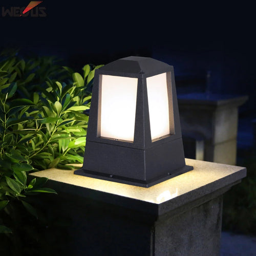 Waterproof column floor lamp for outdoor garden lighting - vue 3 sur 8
