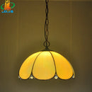 Retro European-style laminated glass chandelier single light