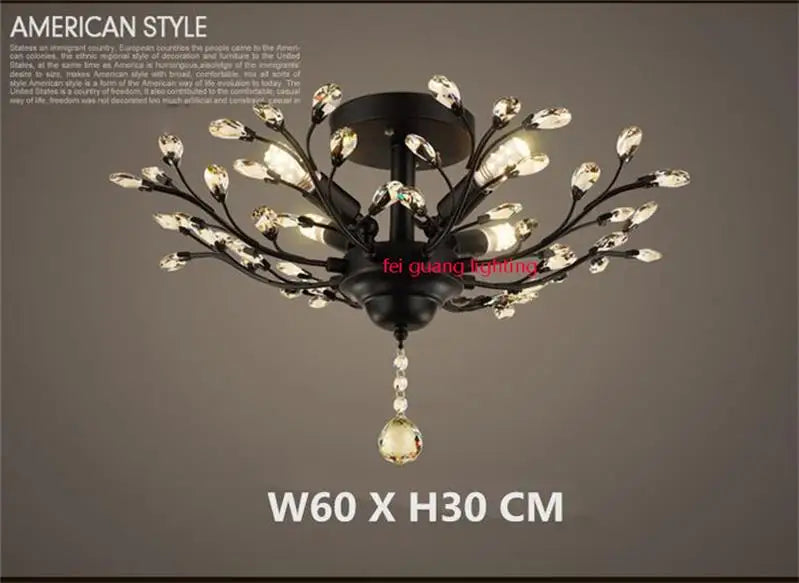 Retro crystal chandelier for creative and original shops