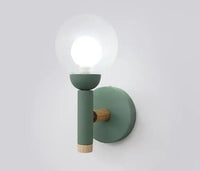 Nordic glass bedside lamp creative design for living room and hotel