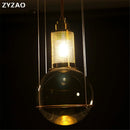 Nordic designer crystal glass pendant lights for restaurants and cafés