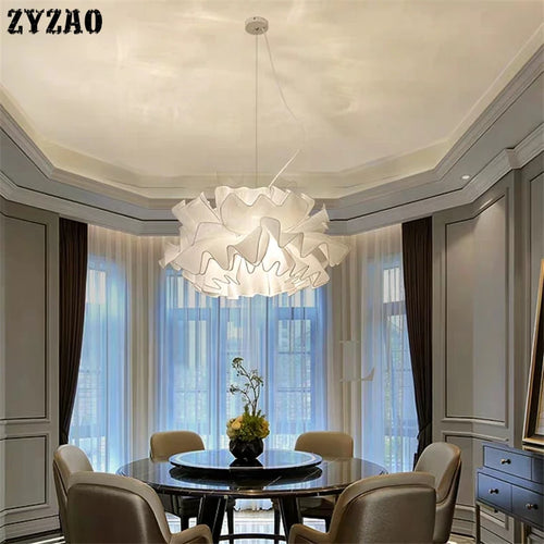 Modern fabric pendant light for romantic nordic lighting
