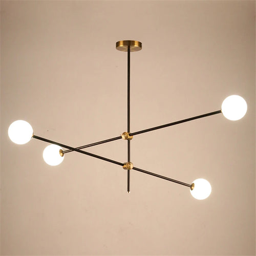Magic beans minimalist glass and molecular pendant light - vue 7 sur 6
