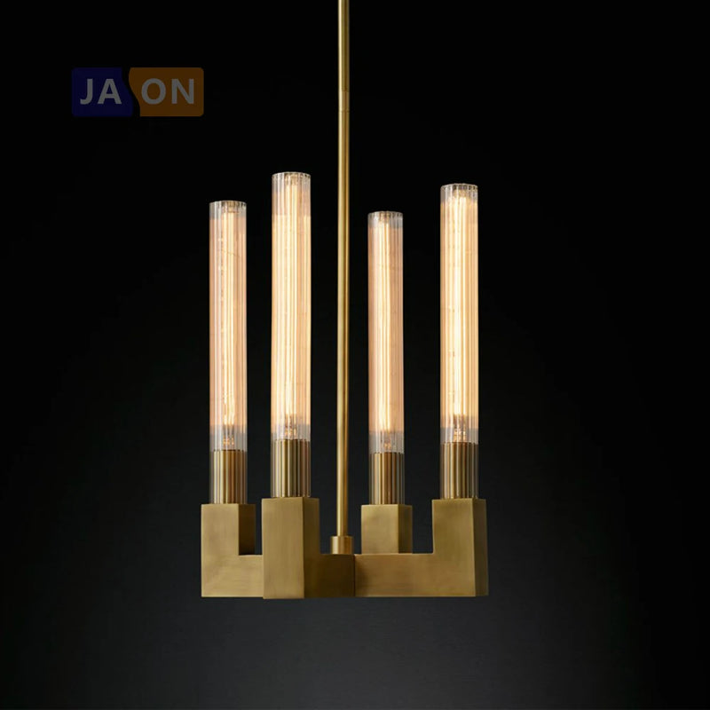 Vintage iron and glass pendant light for decorative lighting