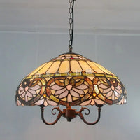 Heart-shaped glass chandelier tiffany style retro for restaurant