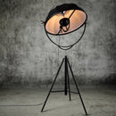 Modern gzmj satellite metal floor lamp with fabric lampshade