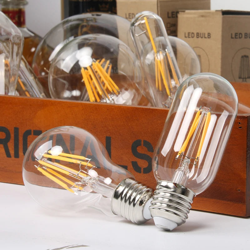 Vintage LED filament lamp retro design 360 degrees - vue 6 sur 6