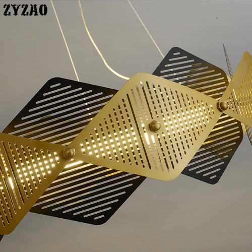 Nordic designer iron pendant light for creative interior decor - vue 6 sur 7