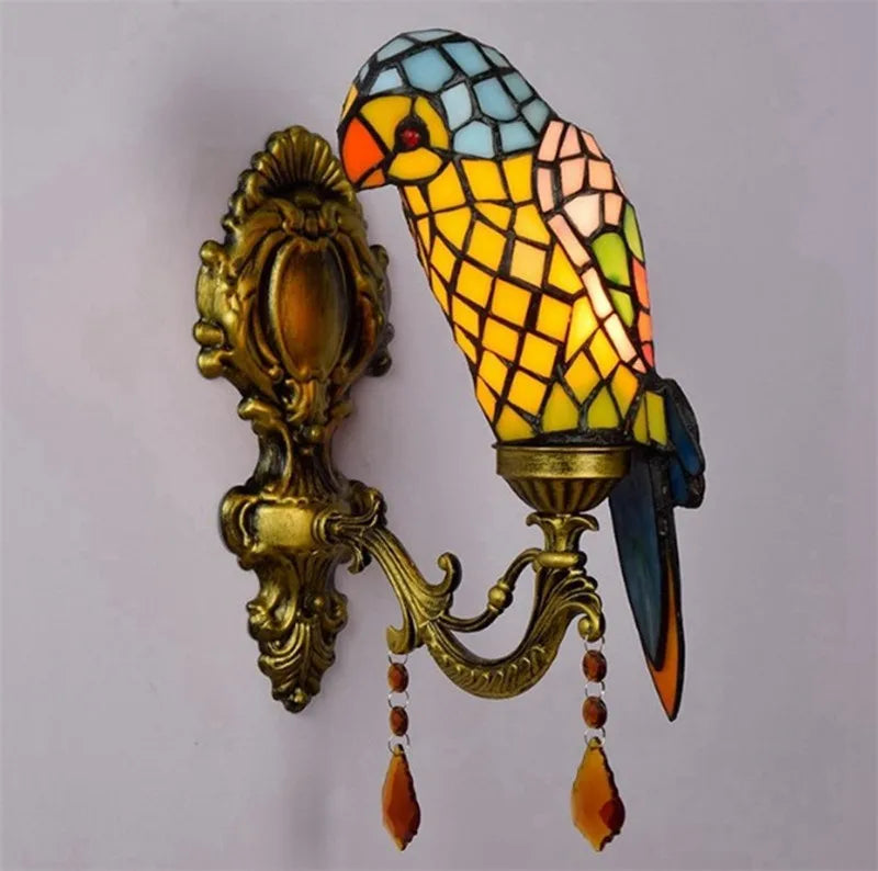 Parrot pendant chandelier creative lamp for bar and club - vue 8 sur 12