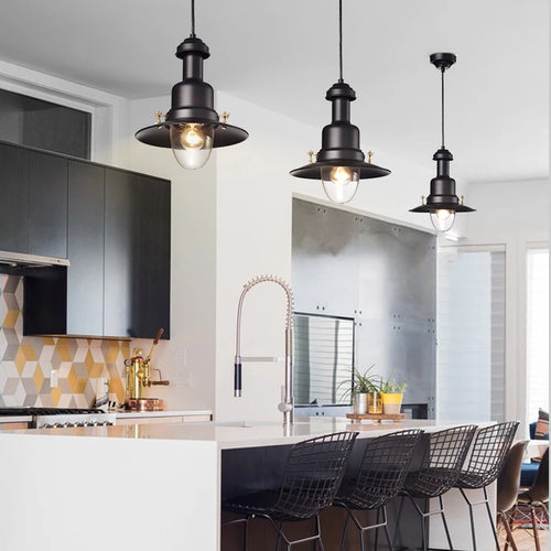 Minimalist industrial creative pendant light for modern interiors - vue 4 sur 7