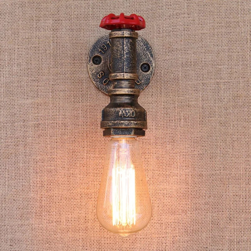 Vintage industrial wall lamp gzmj loft wandlamp - vue 3 sur 7