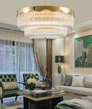 Modern crystal glass pendant chandelier with elegant design