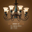 Retro modern luxury ceramic LED chandelier