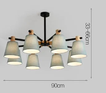 Nordic design LED chandelier for modern pendant lighting - vue 17 sur 17