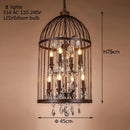 Vintage wrought iron empire style crystal chandelier