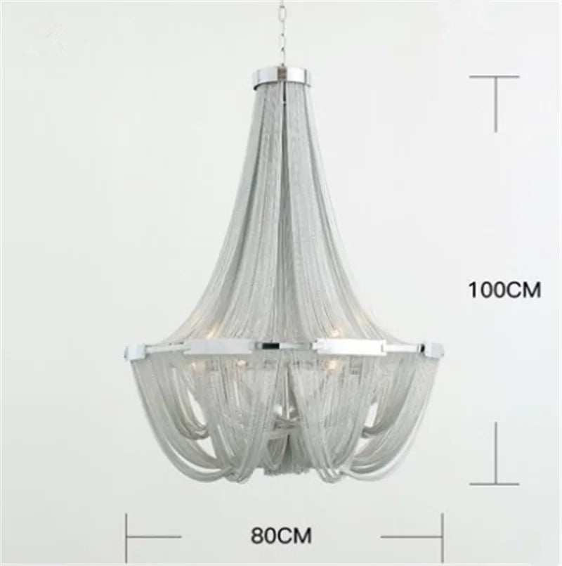 Modern aluminium designer pendant light for stylish lighting - vue 9 sur 9