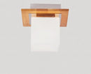 Japanese-style minimalist wood ceiling light for interiors