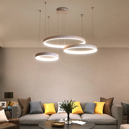 Modern LED pendant light for interior and commercial decoration - vue 3 sur 6