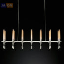 Vintage iron and glass pendant light with customised design