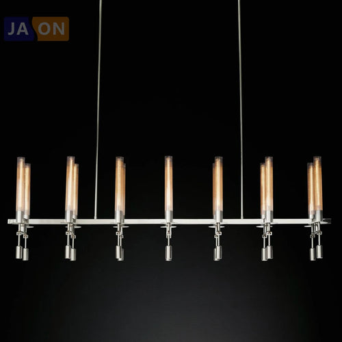 Vintage iron and glass pendant light with customised design - vue 4 sur 12