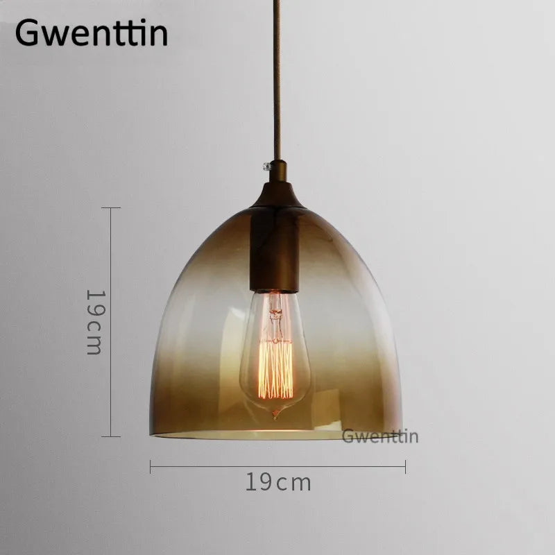 Modern stained glass pendant light for interior decoration - vue 9 sur 22