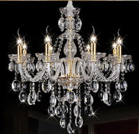 Modern crystal chandelier with elegant design lighting