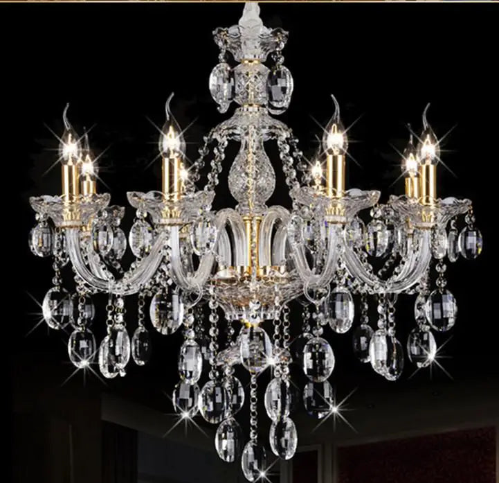 Modern crystal chandelier with elegant design lighting