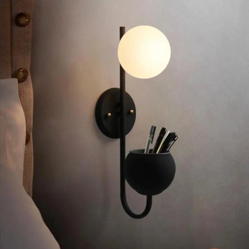 Modern mirror effect nordic decorative wall light