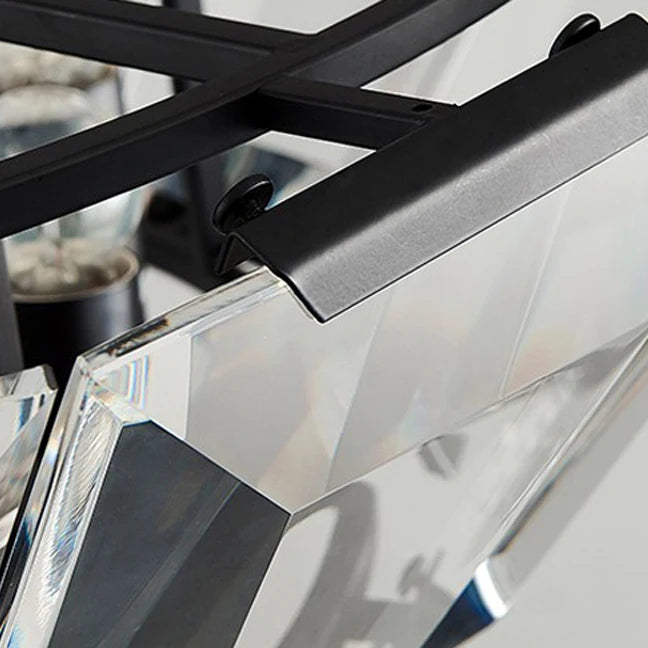 Nordic iron crystal pendant light for modern interiors - vue 6 sur 6