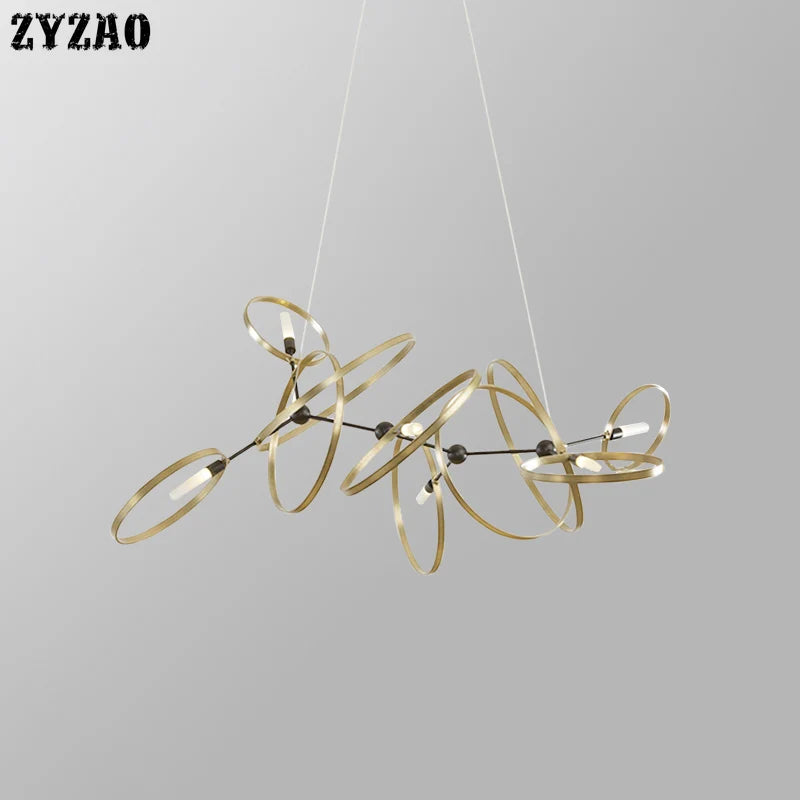 Modern decorative LED metal chandelier for indoor use