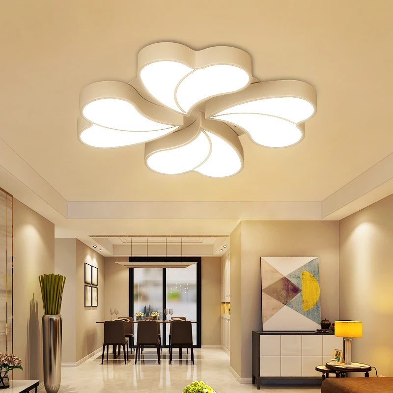 Ultra-slim modern LED ceiling light with creative and personalised remote control
