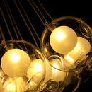Gzmj modern glass ball pendant light with multiple heads