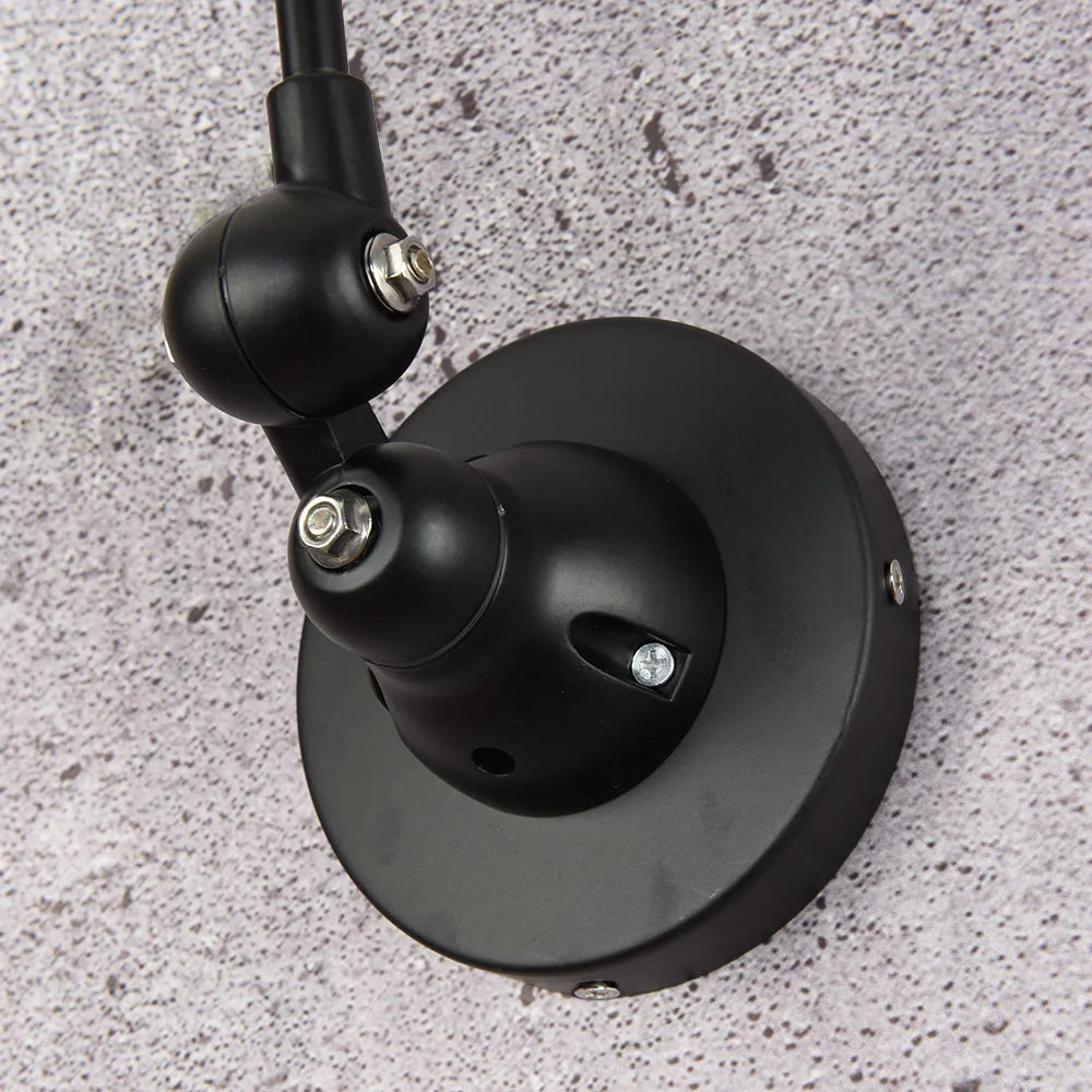 Vintage retractable metal wall light for bar - vue 4 sur 9