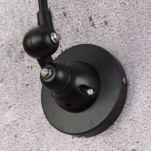 Vintage retractable metal wall light for bar - vue 5 sur 9