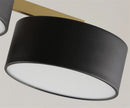 Modern LED ceiling light 5 or 10 heads round acrylic metal design
